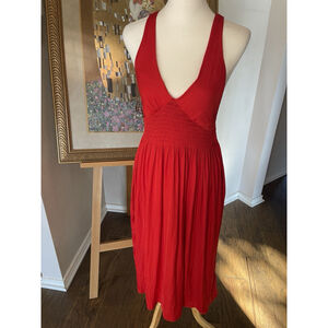 Urban Outfitters Midi Dress Size Medium Red